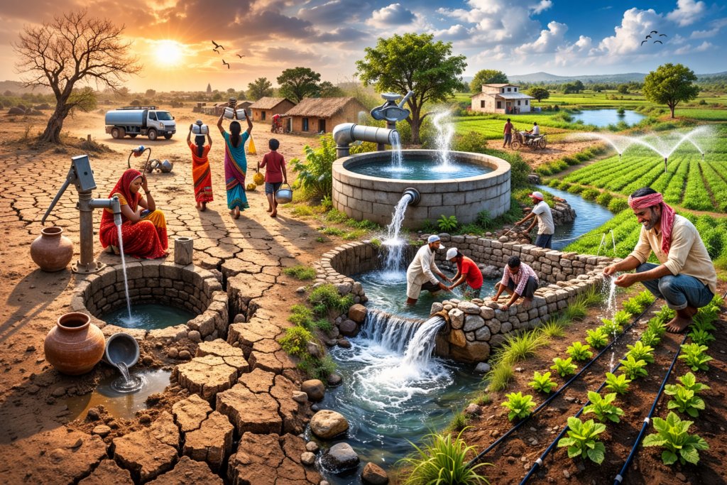 Water Scarcity is a Daily Reality for Many Communities Across India