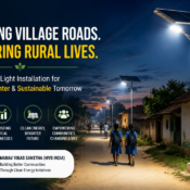 Solar Street Light Installation in Villages