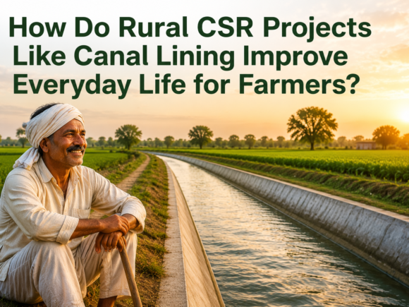 How Do Rural CSR Projects Like Canal Lining Improve Everyday Life for Farmers?