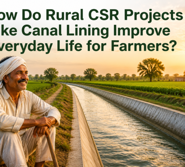 How Do Rural CSR Projects Like Canal Lining Improve Everyday Life for Farmers?