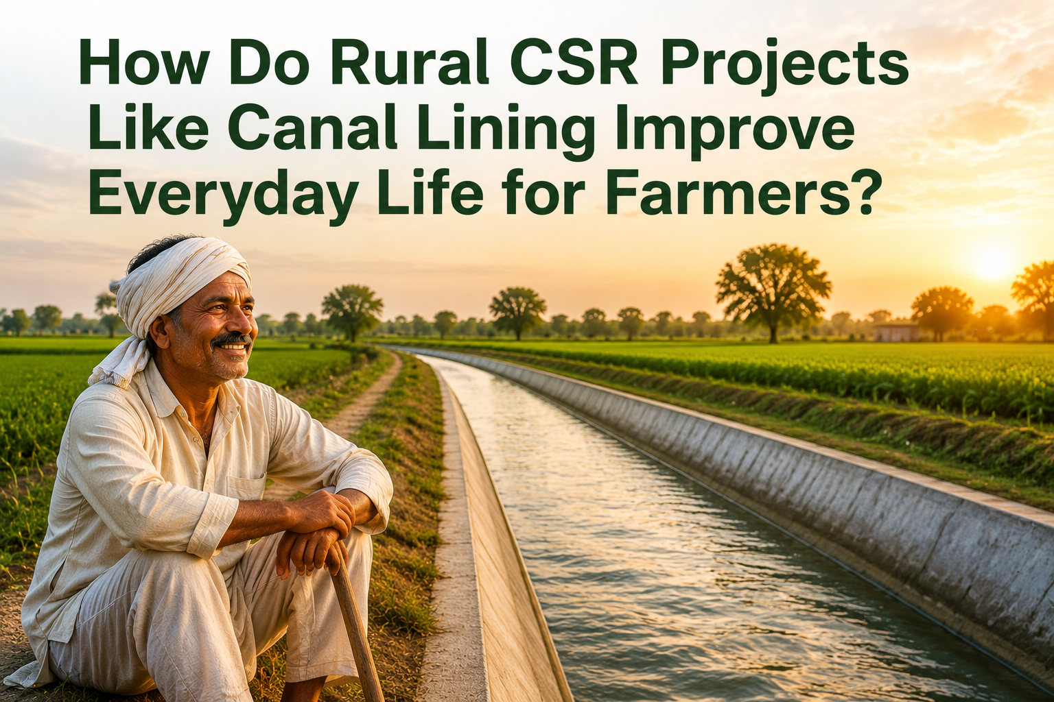 How Do Rural CSR Projects Like Canal Lining Improve Everyday Life for Farmers?