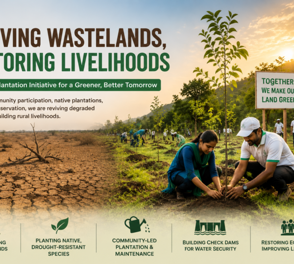 Reviving Wastelands Through Community-Led Plantation Initiatives